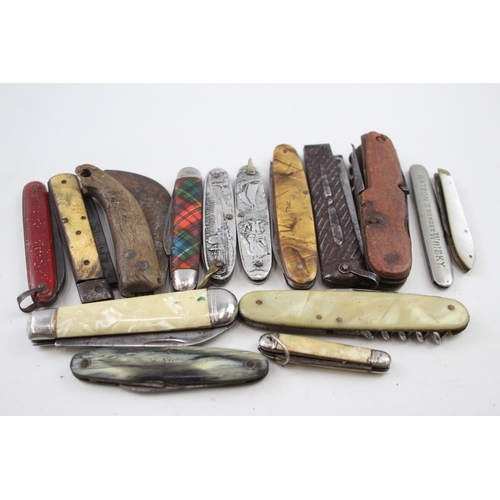 484 - 15 x Vintage Assorted Pocket KNIVES