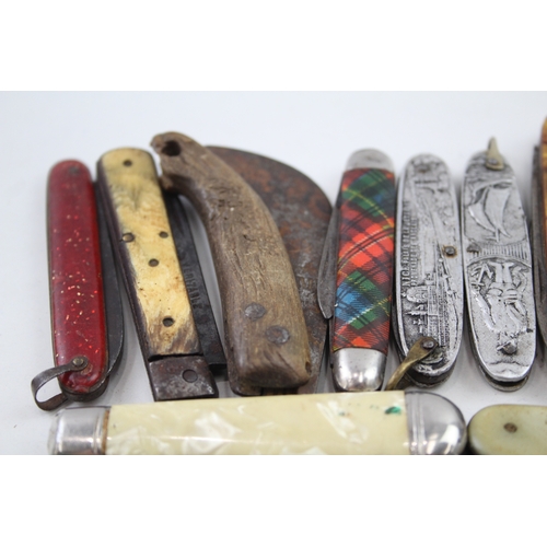 484 - 15 x Vintage Assorted Pocket KNIVES