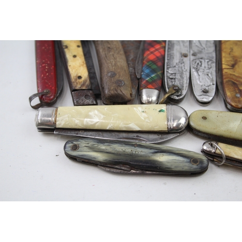 484 - 15 x Vintage Assorted Pocket KNIVES