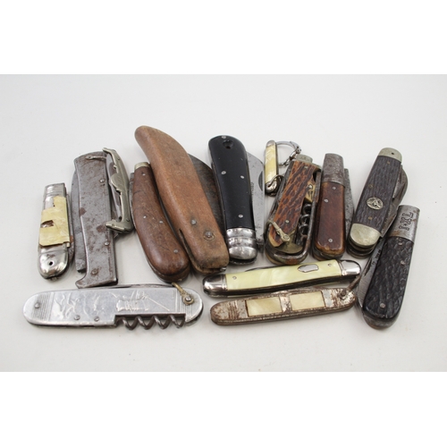 485 - 15 x Vintage Assorted Pocket KNIVES