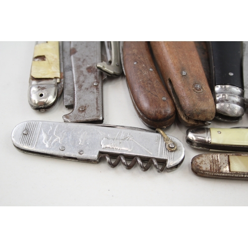 485 - 15 x Vintage Assorted Pocket KNIVES