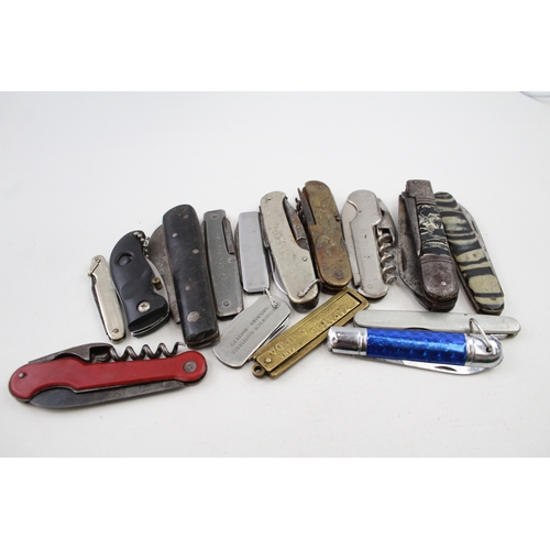 486 - 15 x Vintage Assorted Pocket KNIVES