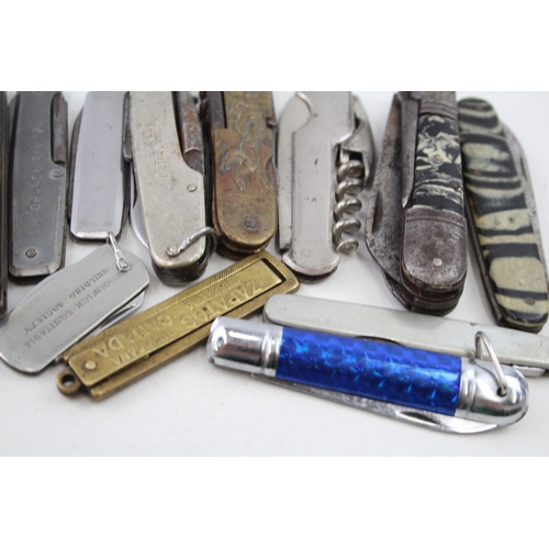 486 - 15 x Vintage Assorted Pocket KNIVES