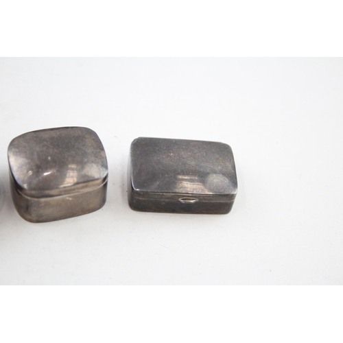 48 - 4 x .925 sterling pill / trinket boxes