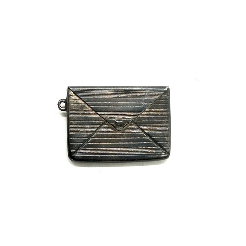 382 - Vintage silver stamp purse