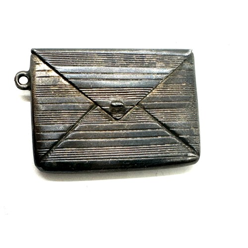 382 - Vintage silver stamp purse