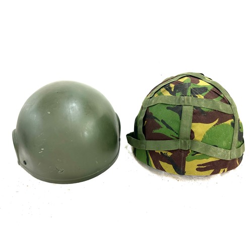 540 - British combat helmet GS MK 6 1981 with camouflage, one other