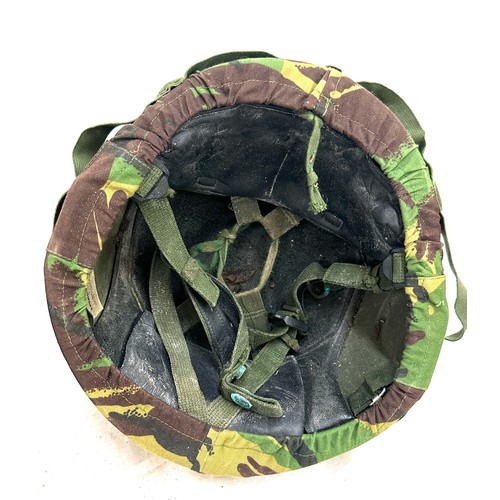 540 - British combat helmet GS MK 6 1981 with camouflage, one other