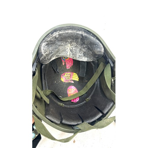 531 - British MK6 helmet with multi terrain cover, in need of a clean