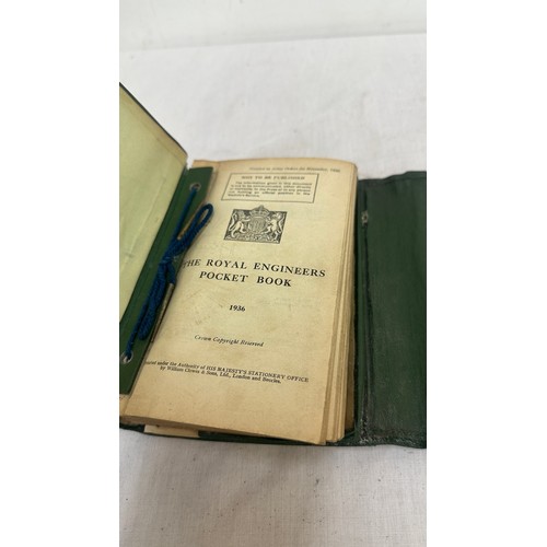 508 - Vintage 1936 The Royal Engineers pocket book official copy hard cover