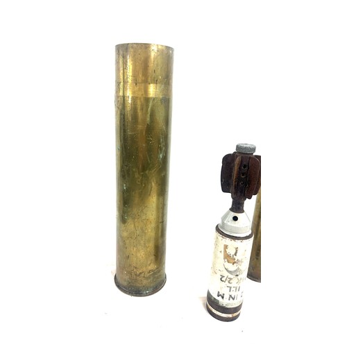 15 - Selection trench art, bullet and mortar casing only, largest case measures approximately 14 inches