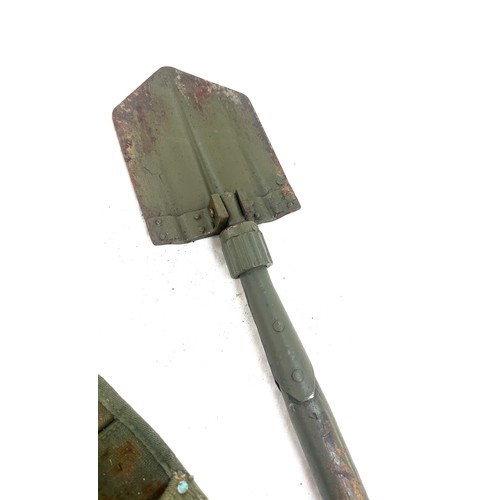 252 - Military trench shovel with casing