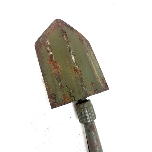 252 - Military trench shovel with casing