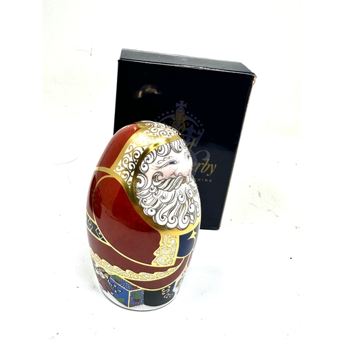 453 - Boxed Royal Doulton paperweight santa claus gold stopper