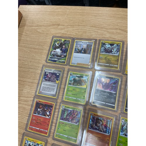 447 - Selection of collectable Pokemon cards in protective cases