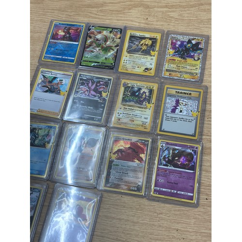 444 - Selection of collectable Pokemon cards in protective cases