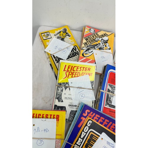 41 - 1953-1983, over 200 Speedway programmes including Leicester, Coventry, Wimbledon, Halifax, Wolves et... 