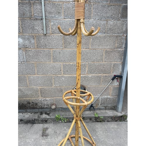 329 - Cane coat stand overall height 78 inches