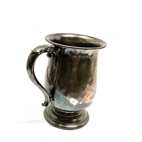 4 - Vintage walker & hall  silver christening mug measures height 9.4cm weight 112g