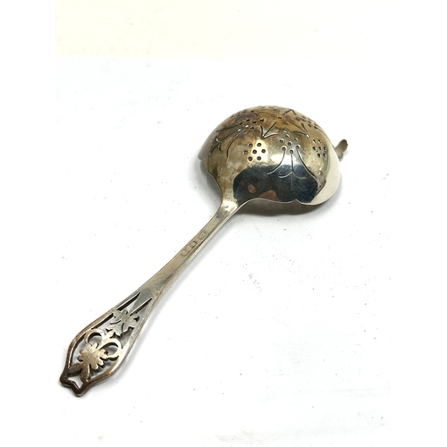 5 - Edward Viners silver tea strainer spoon weight 44g