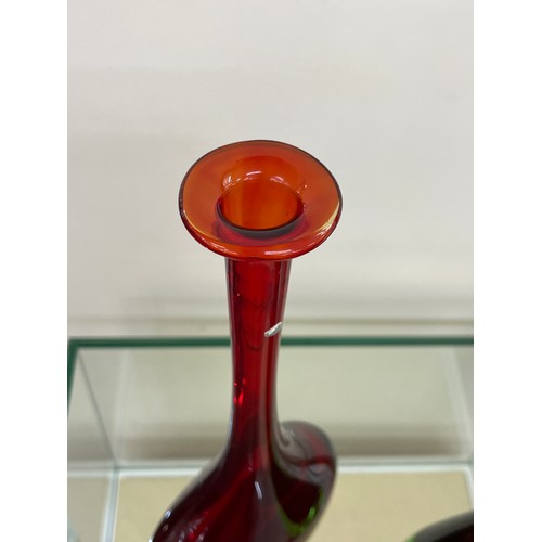 258A - Flavio Poli for Seguso murano glass decanter circa 1960's MCM mid century height approx 44 cm 
Vase ... 