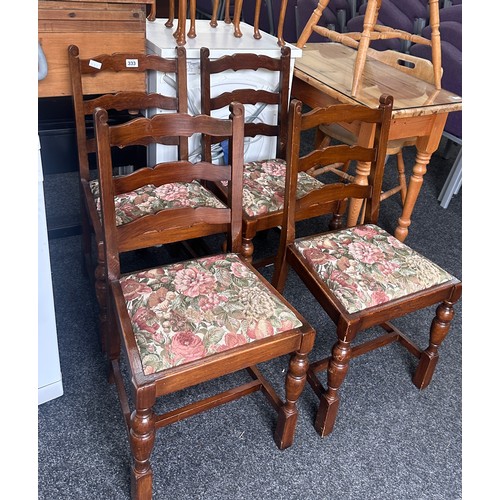 333 - Set of 4 vintage dining room chairs