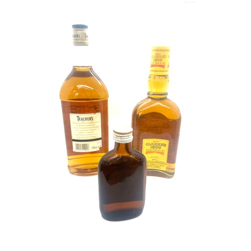 91 - Clarke's 1866 Bourbon, Teachers Highland Cream Scotch Whisky, John Haig's Gold Label Blended Scotch ... 