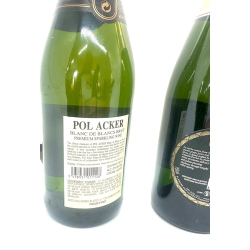 89 - Three bottles of sealed Champagne to include Pol Acker Brut, Lanson and Laurent-Perrier