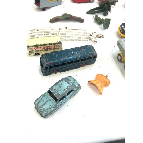 98 - Large selection of vintage and later die cast cars, farm animals etc