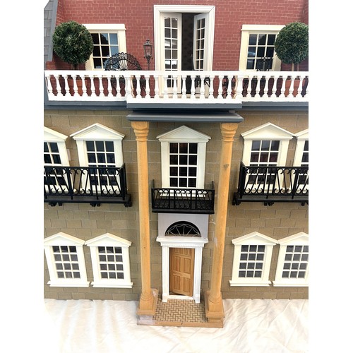 50A - Large dolls house together with selection of dolls house furniture, house measures approximately Hei... 