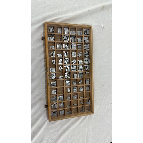 28 - Selection of miniature metal printing stamps