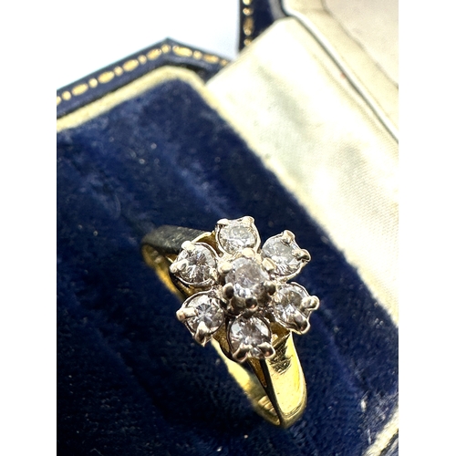 84 - 18ct gold diamond ring weight 3.3g