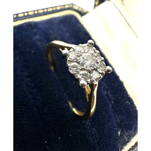 86 - 18ct gold diamond ring weight 1.8g