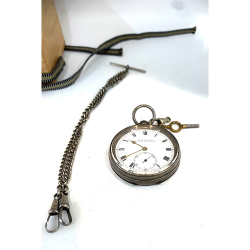 508 - Silver cased pocket watch and one other