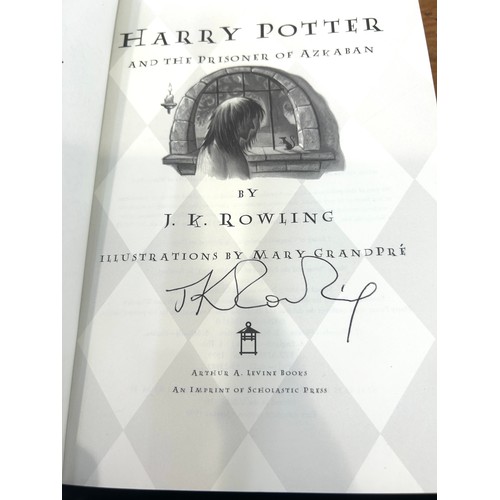 81 - First Edition Harry Potter Prisoner of Azkaban hardback cover signed by Author J.K Rowling
Donated t... 