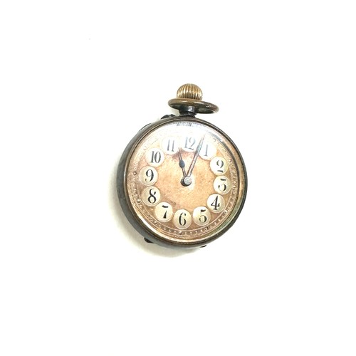 506 - Vintage ladies Fob watch, with gold design to back, untested