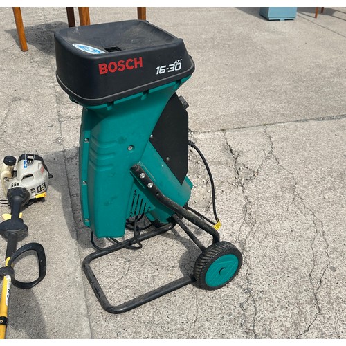 100C - Ryobi petrol strimmer and a Bosch 630 shredder - untested