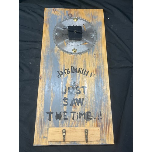 26 - Advertising Jack Daniels clock height 24 inches tall 11 inches wide