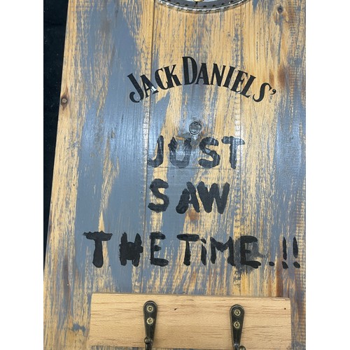 26 - Advertising Jack Daniels clock height 24 inches tall 11 inches wide