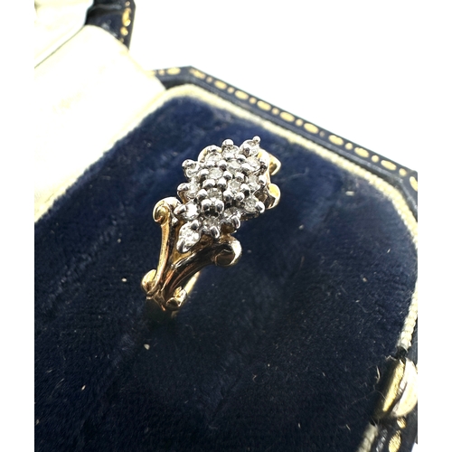 109 - 9ct gold diamond ring weight 2.4g