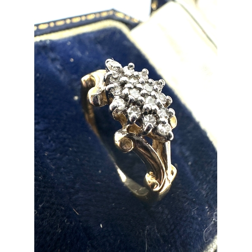 109 - 9ct gold diamond ring weight 2.4g