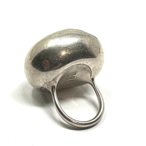 135 - Georg Jensen RARE CAVE ring by Jacqueline Rabun Sterling Silver No. 441