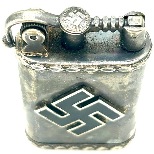 WW2 German pocket lighter Drutschland Uber Alles Fuhrer Fabrik Krupp