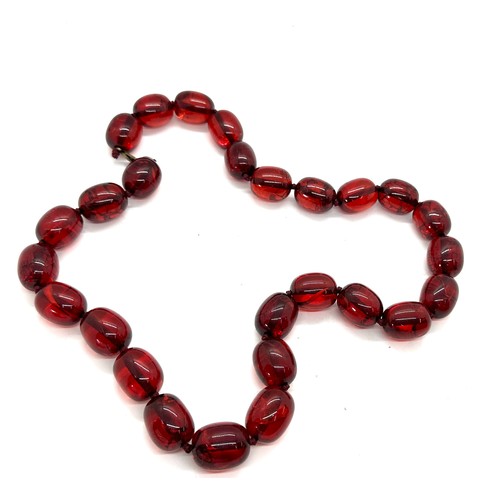 497 - Cherry amber type necklace