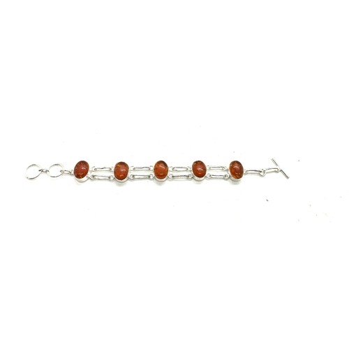 499 - Amber 925 silver bracelet