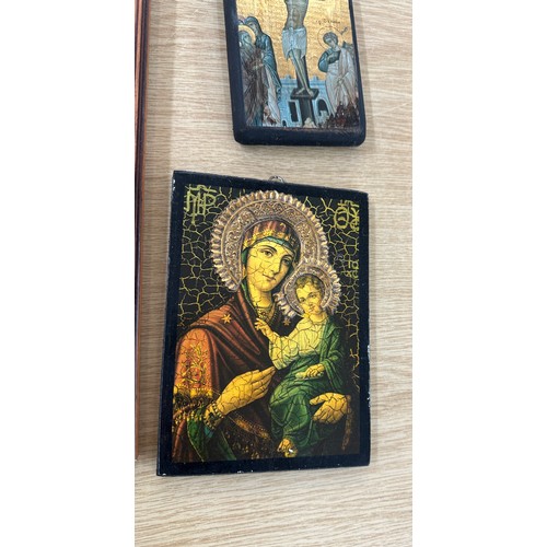 29 - Selection of framed religious prints/ icons largest measures 18 inches tall and 14 wide