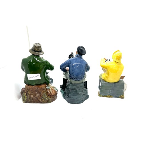 11 - Selection of Royal Doulton figures includes a good catch, The Lobster man and The boat man