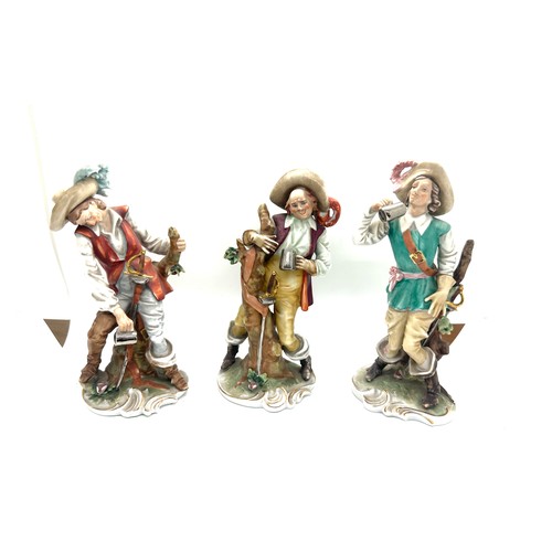 17 - Three vintage Capodimonte figures