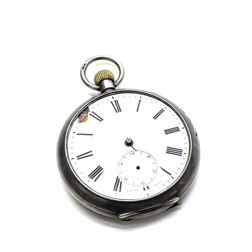 512 - Silver repeater pocket watch for restoration