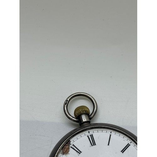 512 - Silver repeater pocket watch for restoration